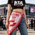Personalized BTS Arirang Tour Cotton Bandana, Custom Army Fan Scarf