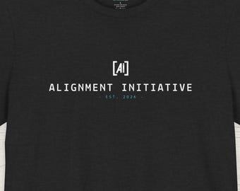 Camiseta minimalista de IA / Camiseta con mensaje de seguridad de IA, regalo tecnológico