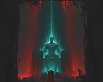 Camiseta Cyberpunk con IA / Camiseta con gráfico futurista de IA general, regalo distópico