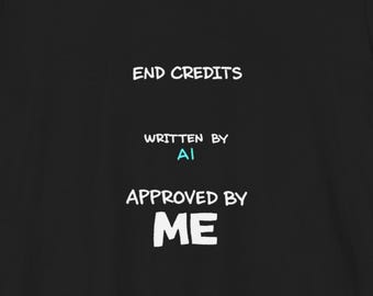 Camiseta divertida para escritores / Jefe de la fingida escritura, regalo de humor con IA