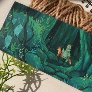 Magical Forest bookmark, large  bookmark, unique bookmarks