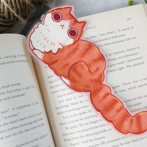 Cat Bookmark, Illustrated bookmark,  unique bookmarks