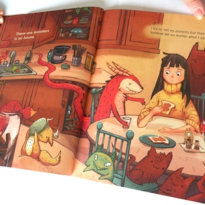Children's book: Monsters in my House first print run image 3