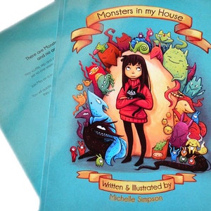 Children's book: Monsters in my House first print run image 1