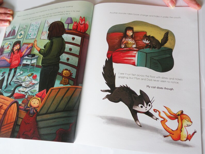 Children's book: Monsters in my House first print run image 4