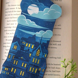 City Scape bookmark, Illustrated bookmark,  unique bookmarks