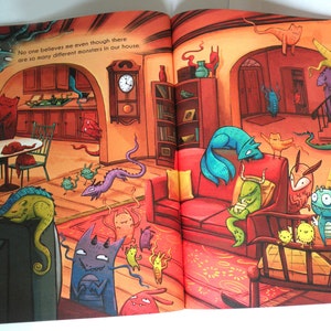 Children's book: Monsters in my House first print run image 5