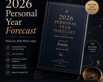 2026 Personal Year Forecast PDF | Birth Date Reading, Month-by-Month Planning (Digital Download)