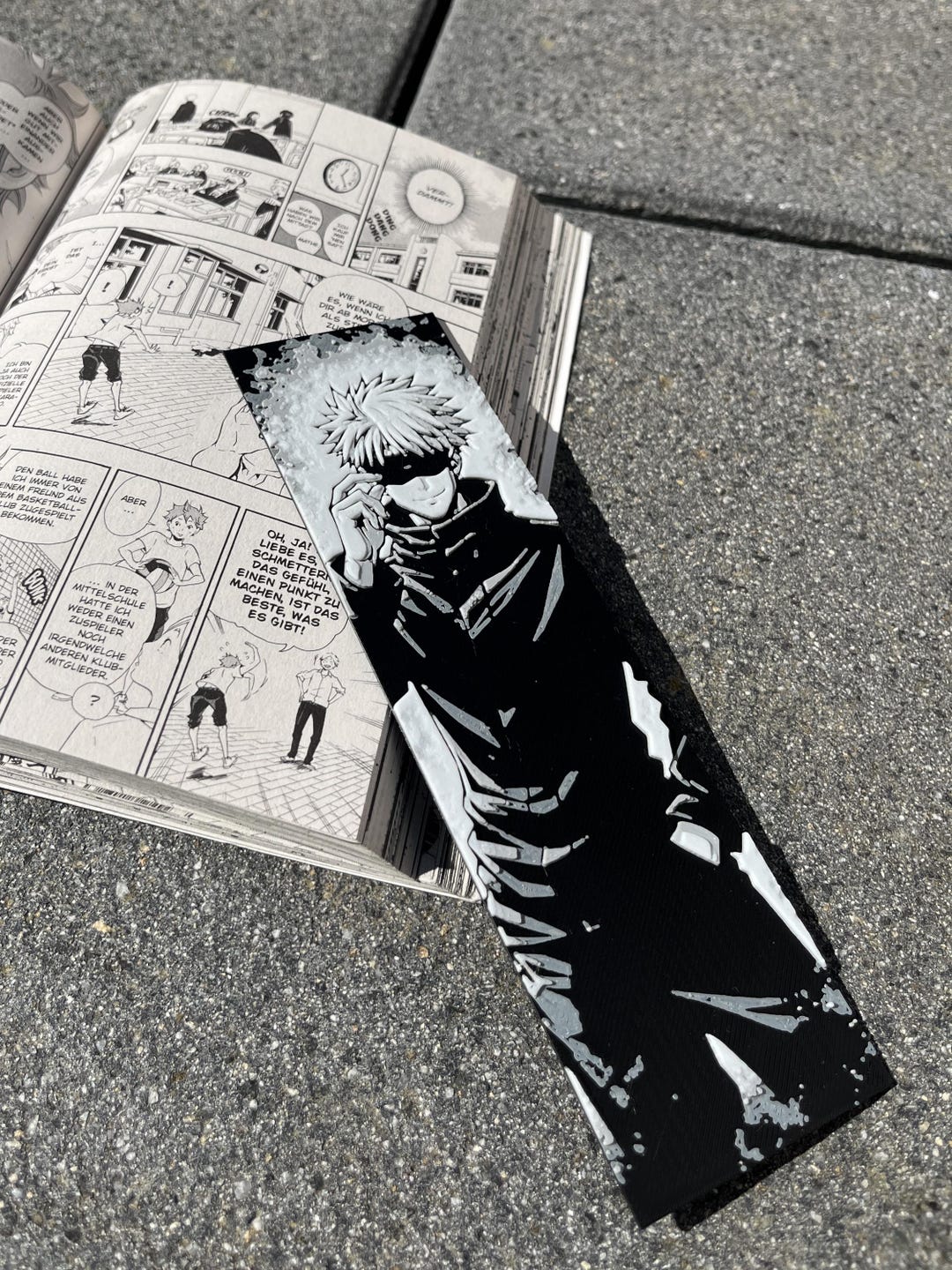 Bookmarks Pattern Gojo Satoru Gojo 3d-print Bookmark - Structured Anime/manga-bookmark With ...