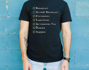 Wie wär's mit dem zweiten Frühstück? | Lustiges Herr der Ringe T-shirt || Herr der Ringe Shirt || Hobbit T-shirt