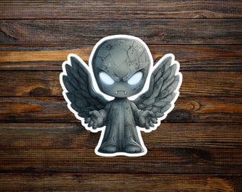 Weinender Engel Sticker | Blinzel nicht | Doctor Who Aufkleber |