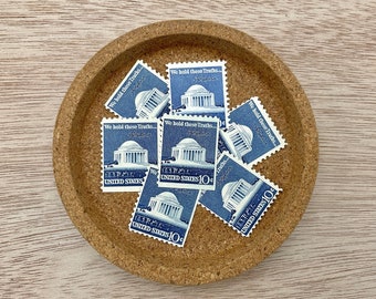 1973 Jefferson Memorial 10c stamp (10 pieces) - vintage unused United States postage stamps - Scott #1510 - 10 cent