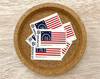 1968 Historic American Flags: Bennington 1777 6c stamp (10 pieces) - vintage unused United States postage stamps - Scott #1348 - 6 cent