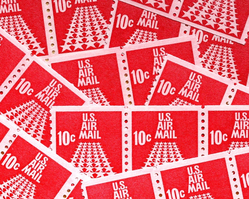 airmail 5 cent stamp red airmail 5 cent stamp red