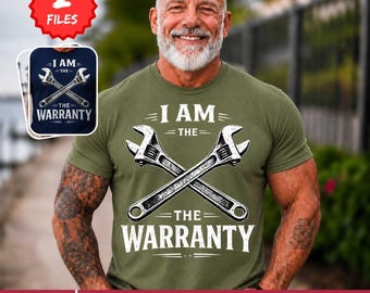 Men's Funny I Am The Warranty PNG, Father's Day Dad Grandpa Papa Mechanic Graphic, Garage Mechanic PNG Design, Digital Download