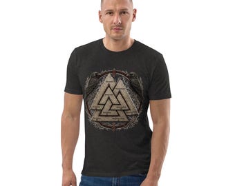 Valknut Nine Worlds Organic Cotton T-Shirt