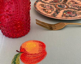 Moira Apfel | Besticktes Tischset