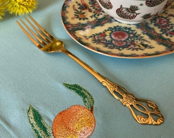 Moira Pfirsich | Besticktes Tischset