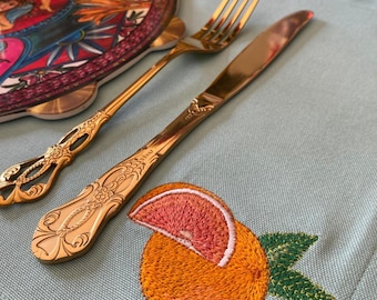 Moira Pomelo | Besticktes Tischset