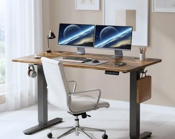 Standing Desk: Ergonomic adjustable desk for home office or gaming studio