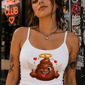 Y2k Tank Top Angel - Etsy