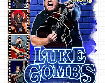Luke Combs Tour 2026 PNG Design, My Kinda Saturday Night (Digital Download)