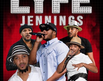 Lyfe Jennings The Adventures of Lyfe Tour 2026 PNG File , Concert Tshirt Design ( Digital Download)