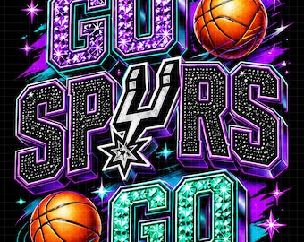 Retro Spurs Western Conference Champions PNG: Fan Art Digital File (Digital Download)