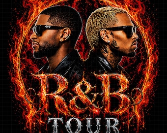 Raymond Usher Brown R&B Tour 2026 PNG (Digital Download)