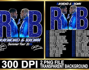 NEW Dates Raymond Usher and Brown R&B Tour 2026 PNG (Digital Download)