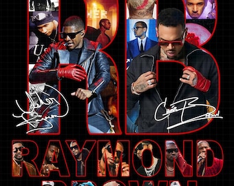 Raymond Usher Brown R&B Tour 2026 PNG (Digital Download)
