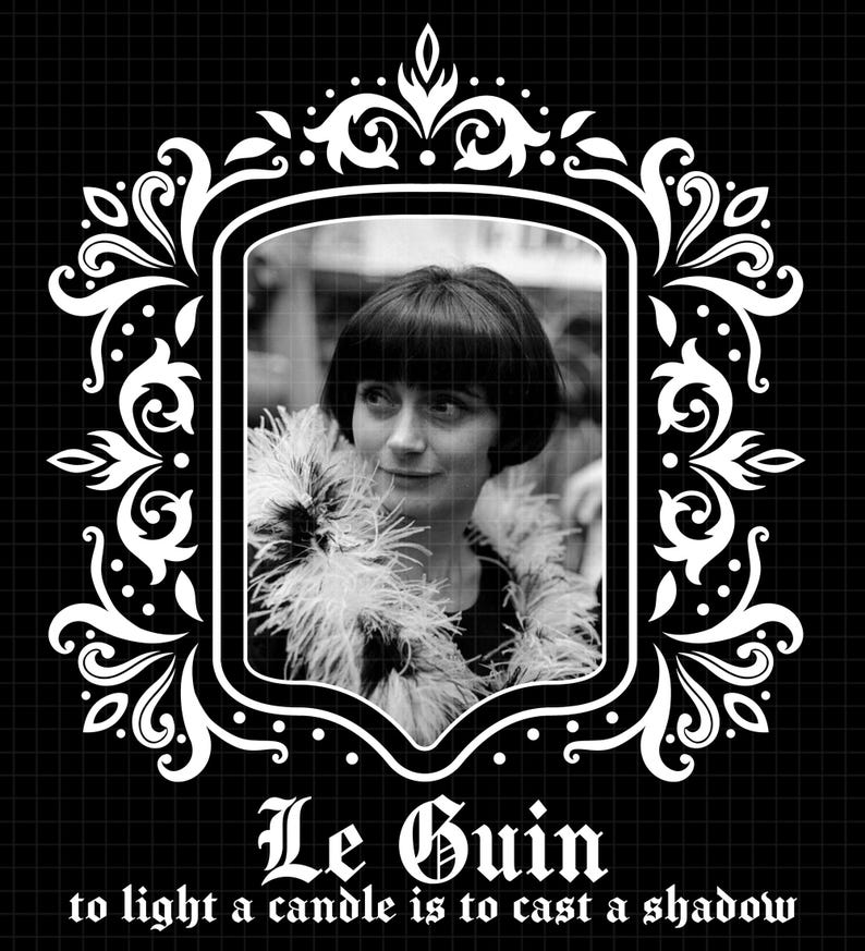 Ursula K Le Guin PNG File Tshirt Design: Ursula K Le Guin Fan Art (Digital Download)