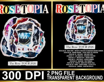 Rosetopia The Rose Tour 2026 PNG (Digital Download)