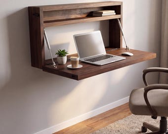 Barn Door Cover Farmhouse Style Floating Desk