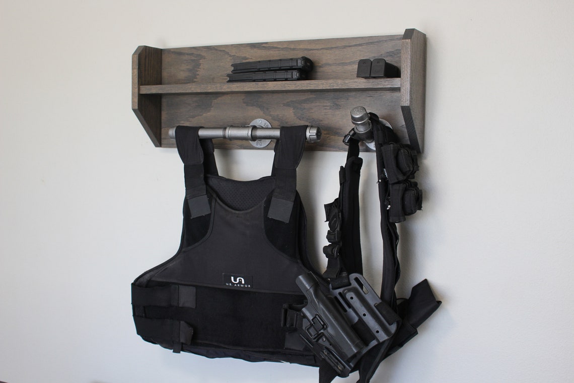 Wall Mounted Duty and Tactical Gear Rack Small Etsy