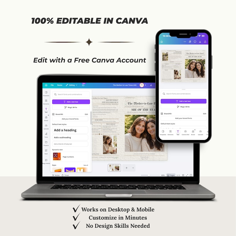 Mother-in-law Gift Mothers Day, Newspaper Bouquet Wrap Template ...