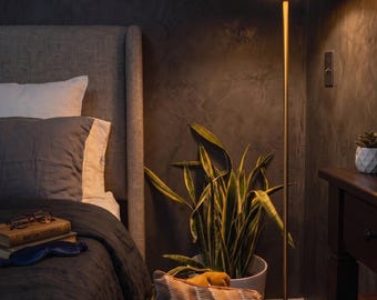 Metalen paddenstoellamp | Hoge hoeklamp | Moderne vloerlamp | Industriële staande lamp | Unieke vloerlamp | Staande lamp