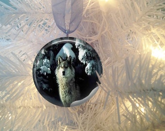 Wolves #7 Christmas Tree Ornament