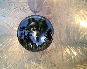 Wolf Spirit #9 Christmas Tree Ornament