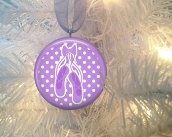 Purple Ballet Slipper  Christmas Tree Ornament