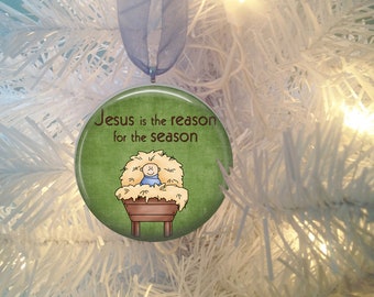 Jesus is the Reason for The Season  #12 Nativity Christmas Tree Ornament