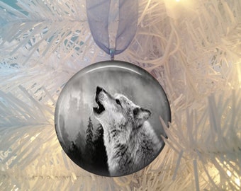 Wolves #13 Christmas Tree Ornament