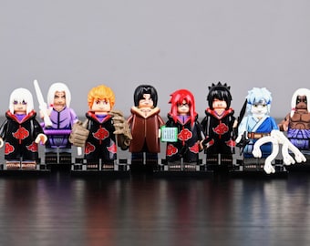 Figuras en miniatura de Naruto Taka y el clan Uchiha – Pack de 8 figuras de acción