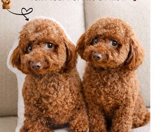 Custom Pet Pillow from Photo, Personalized Dog & Cat Cushion, Realistic Pet Portrait Pillow, Unique Pet Lover Gift, Memorial Keepsake