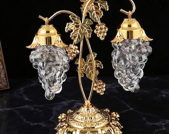 Dekorative Gewürzgläser im Vintage-Stil | Retro-Chic-Gewürzset | Elegante Küchenaufbewahrung | Gewürzbehälter-Set