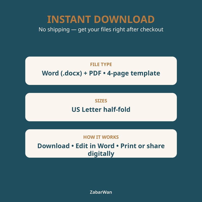 Sample Word Service File Editable Church Bulletin Template, Sunday Service Program, Worship ...