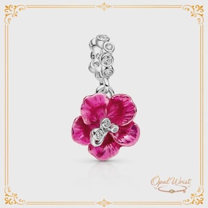 Pandora Hibiscus Charm - Etsy