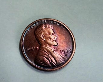 1959 D Lincoln Wheat Cent, Vintage Lincoln Collectible, Historic Piece for Collectors