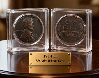 1914 D Lincoln Penny Wheat Cent 1pc Special Year Coin Gift