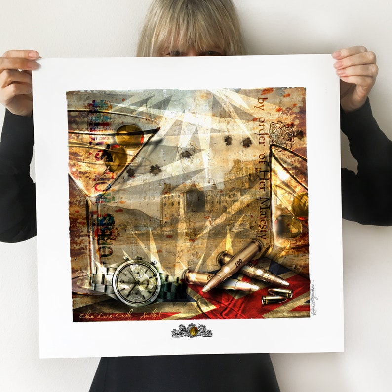 007 James Bond Martini Prints Triple Set Collector's Etsy